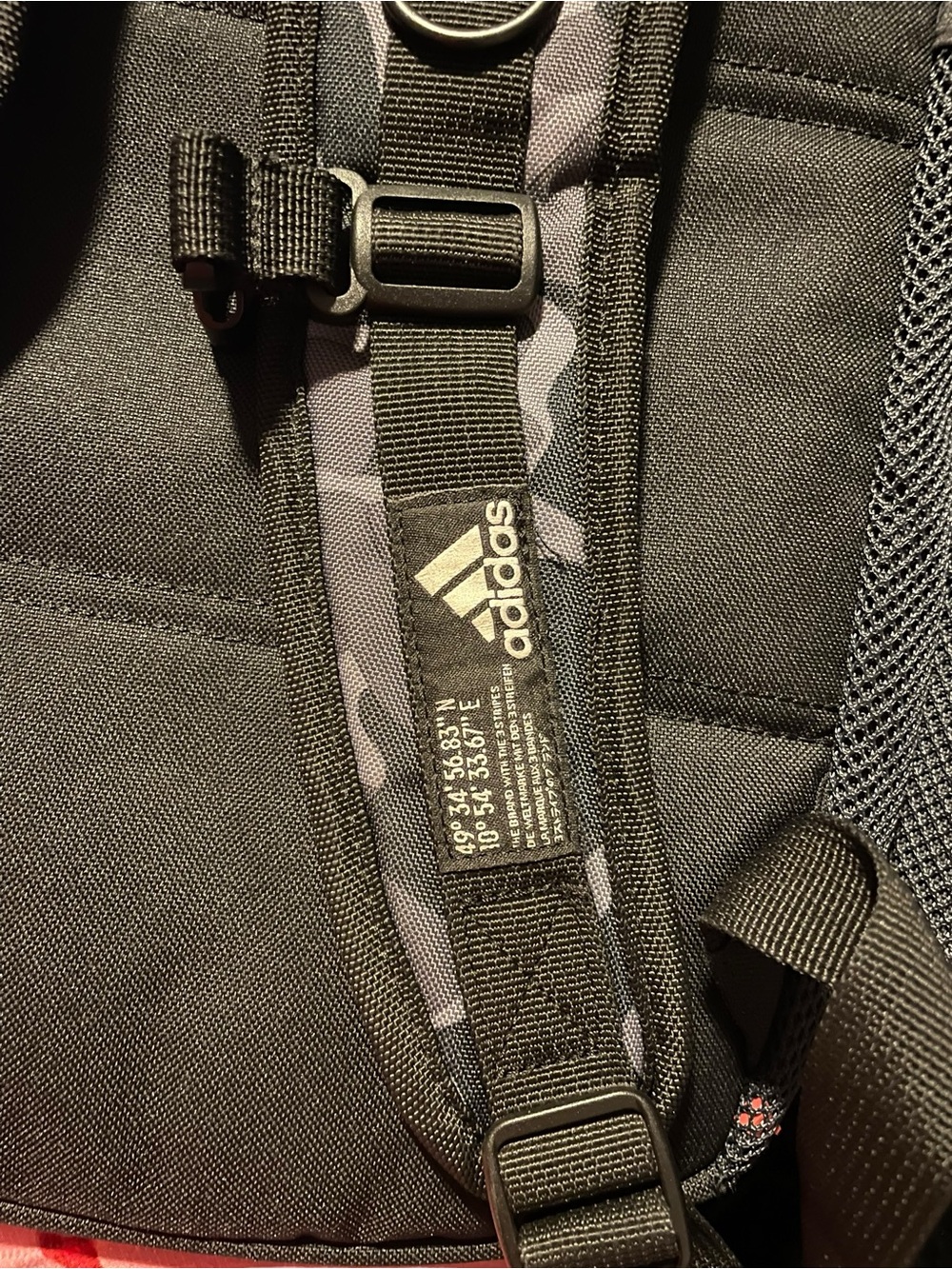adidas Black and Gray Camo Backpack - Picture 3 of 4